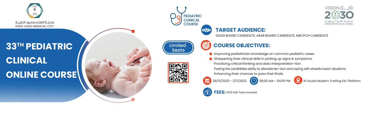 33TH PEDIATRIC CLINICAL ONLINE COURSE